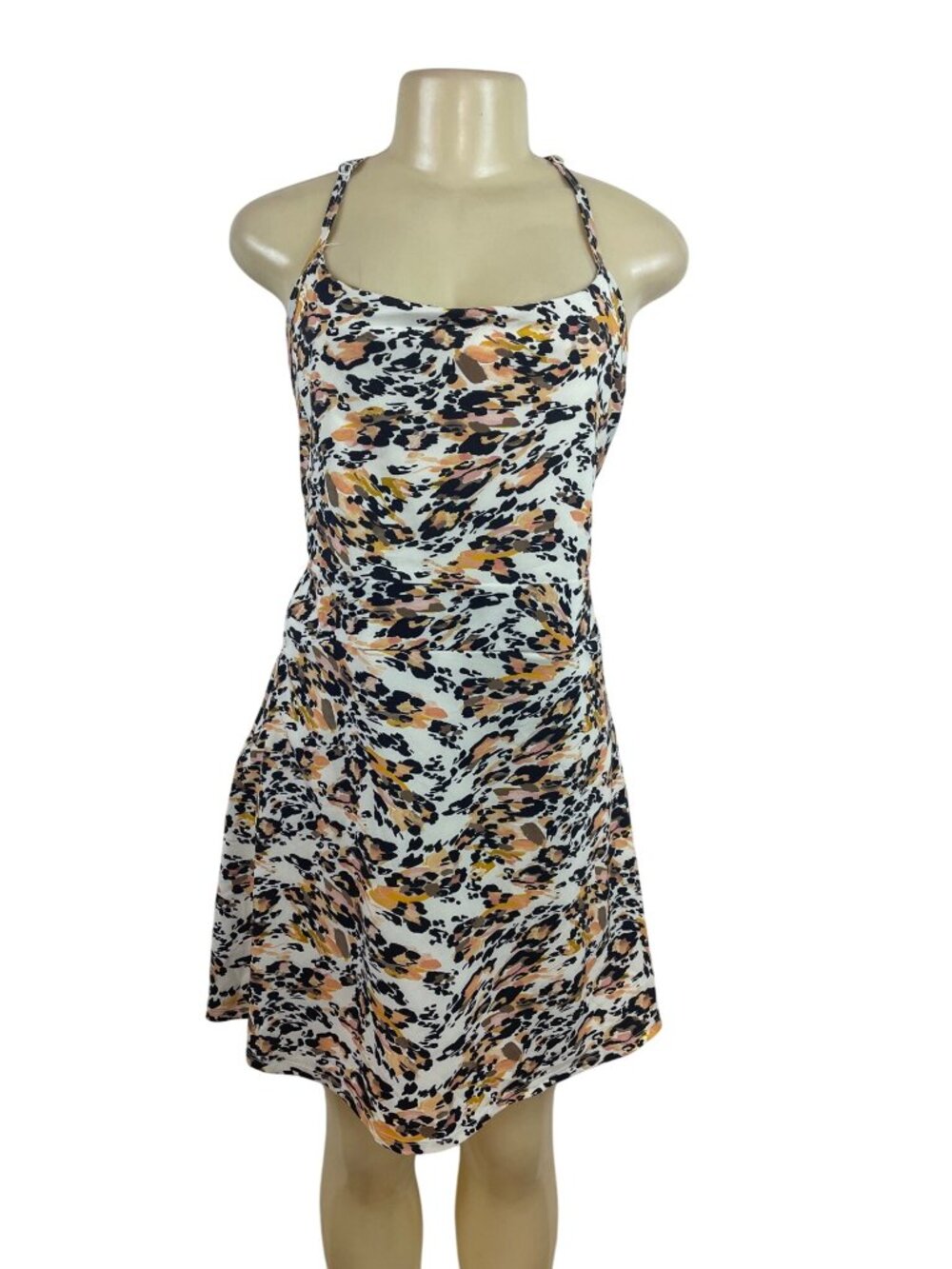 Calia Womens Multicolor Abstract Print Sleeveless Athletic Dress Sz XL